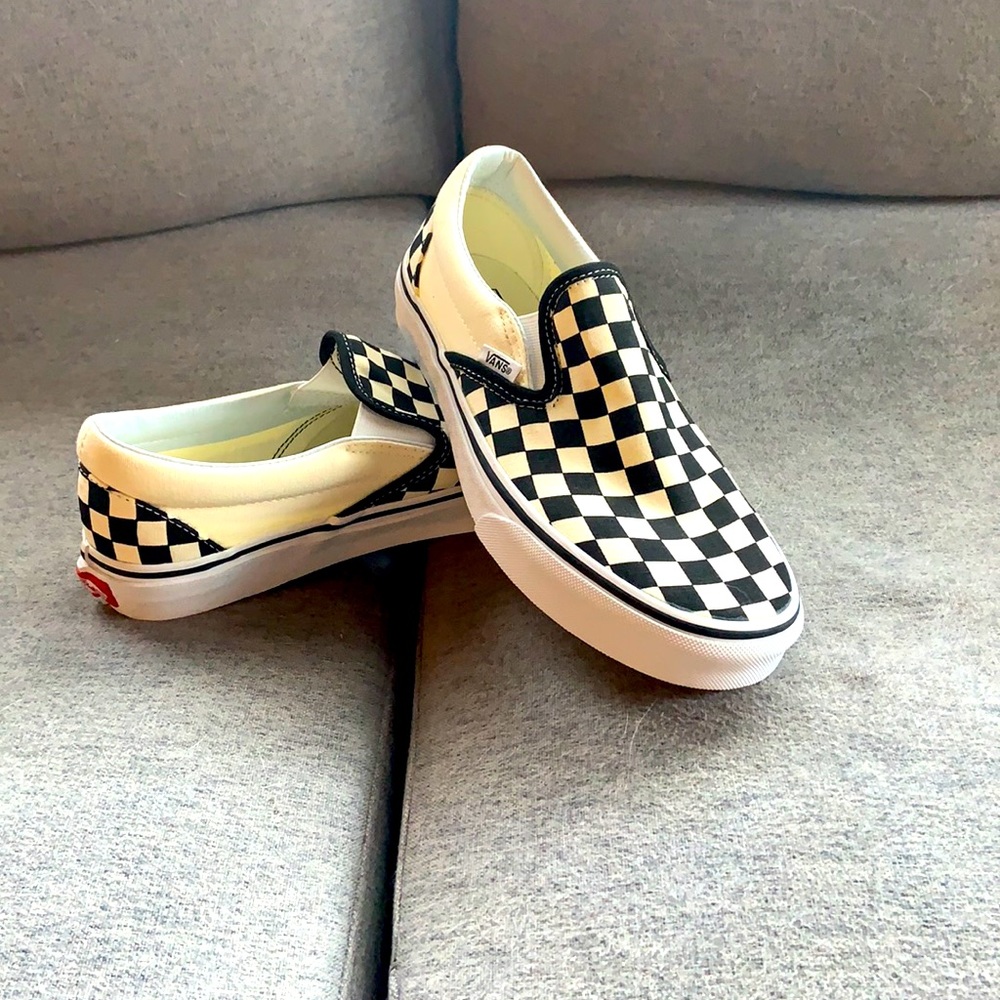 Checkered Vans- slip on EUR 39 M7 W8.5
